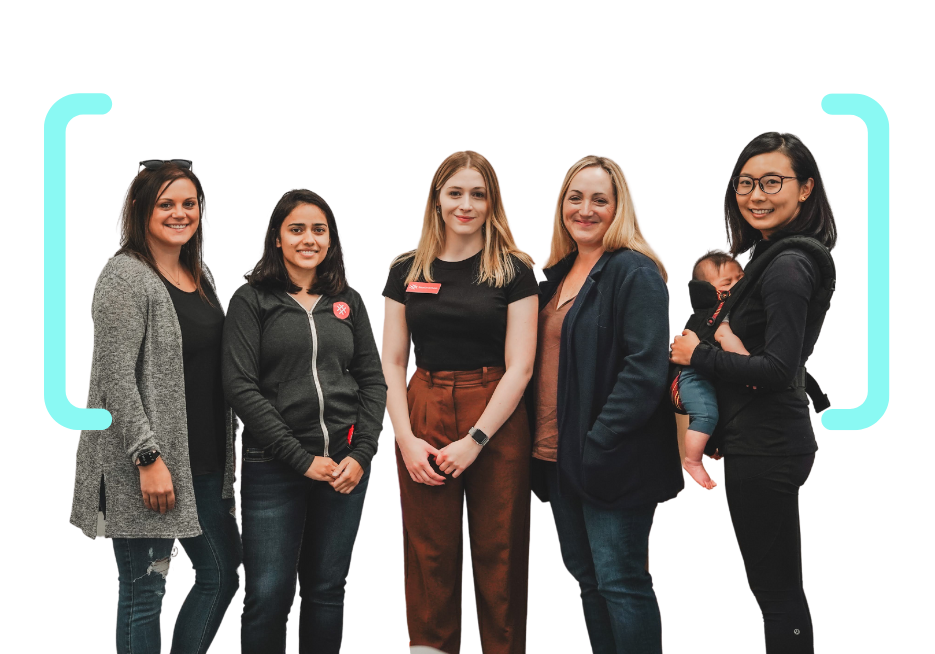 Group of 5 Canada Learning Code women