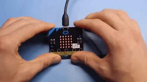 microbit lighting up